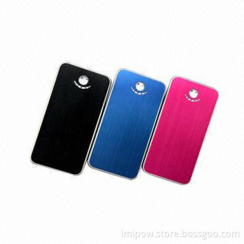 Aluminum Body High Capacity Power Banks for iPod/iPad